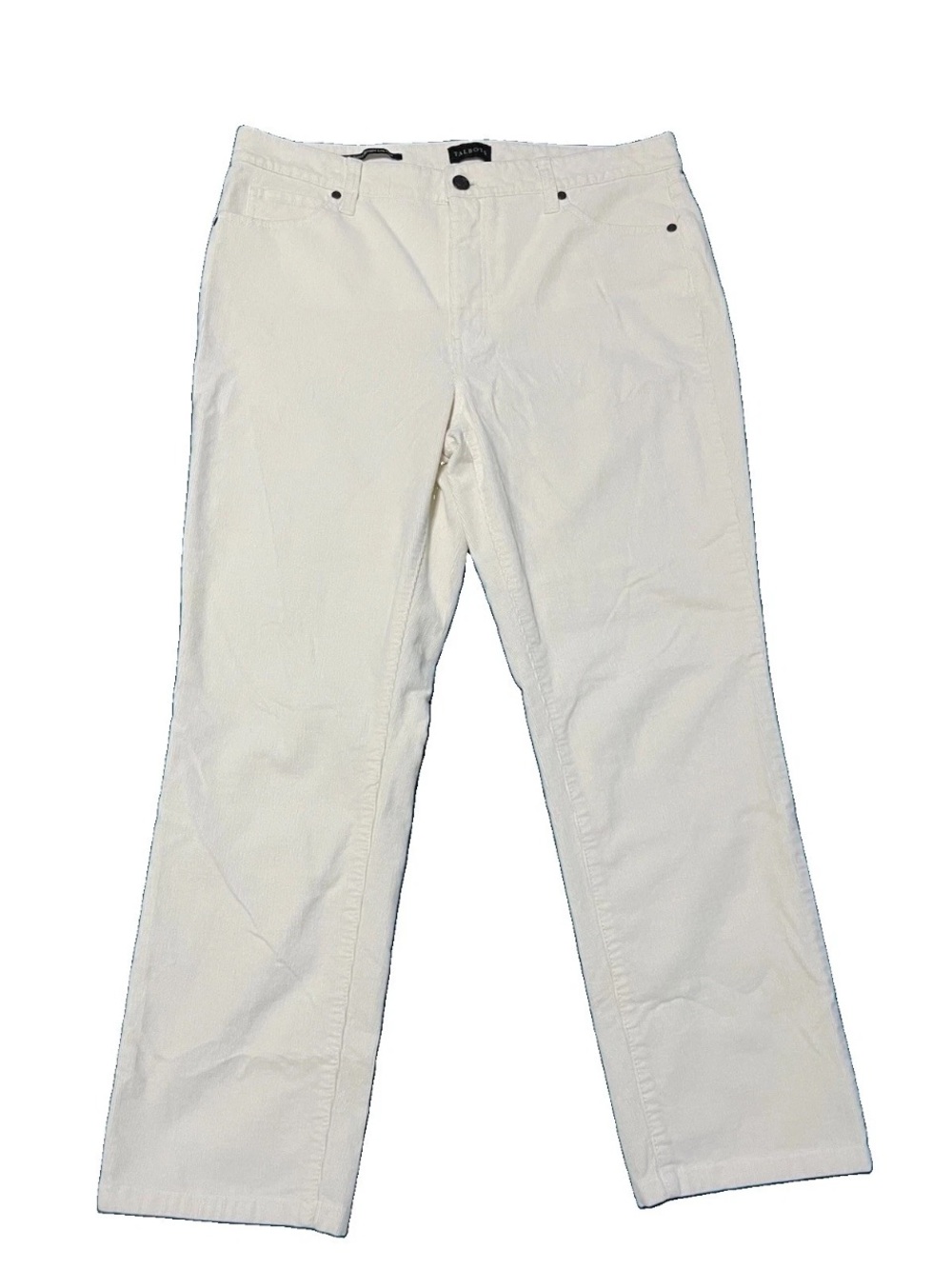 Talbots Ivory straight leg corduroy pants 
12P